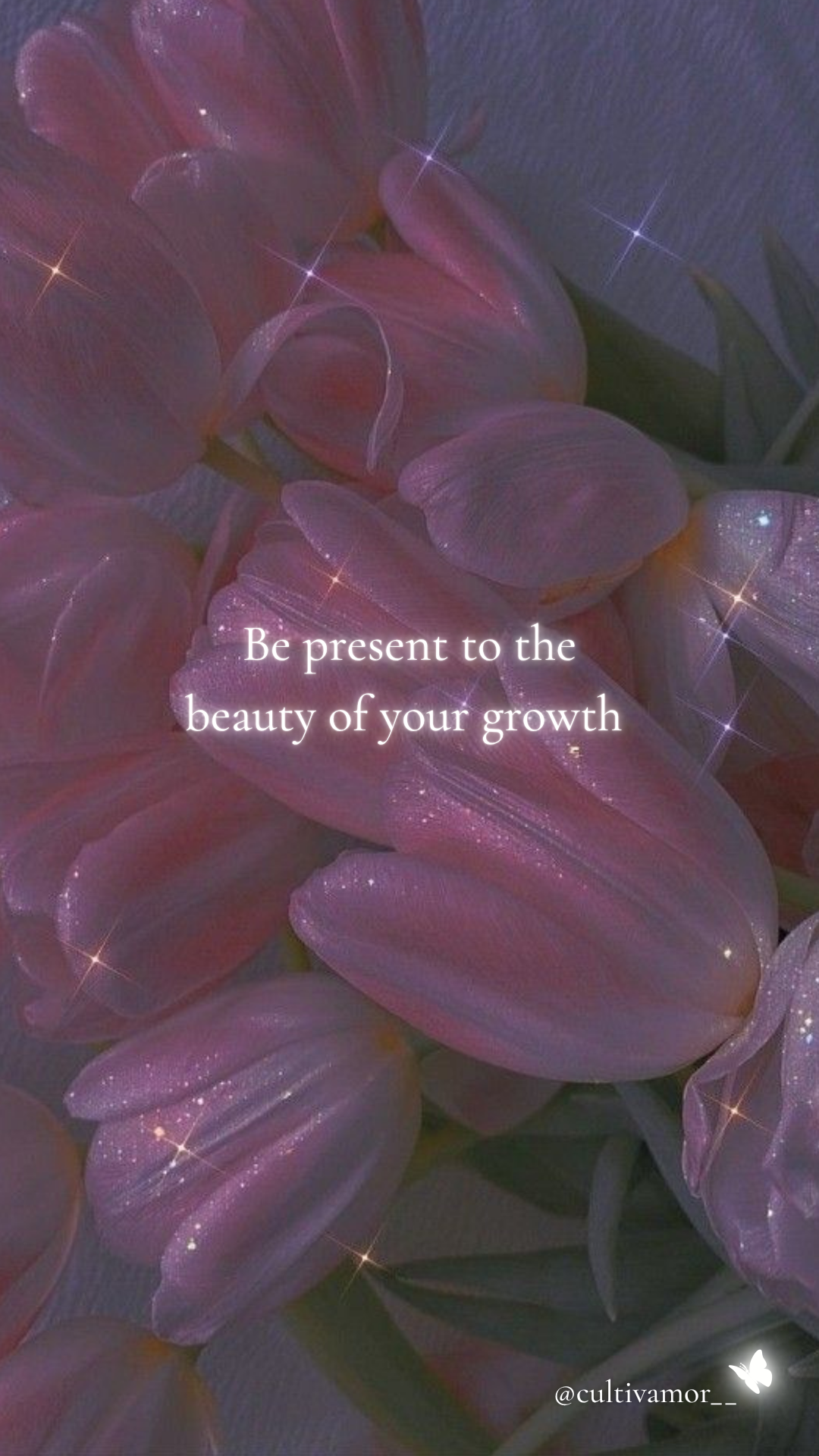 Free Phone Screen Wallpaper: Be present to the beauty of your growth