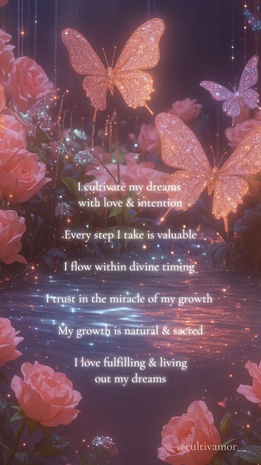 Free Phone Screen Wallpaper: Sacred Growth Affirmations